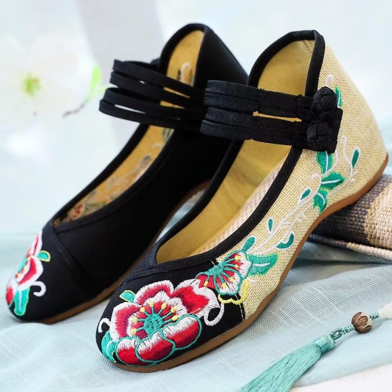 embroidered shoes