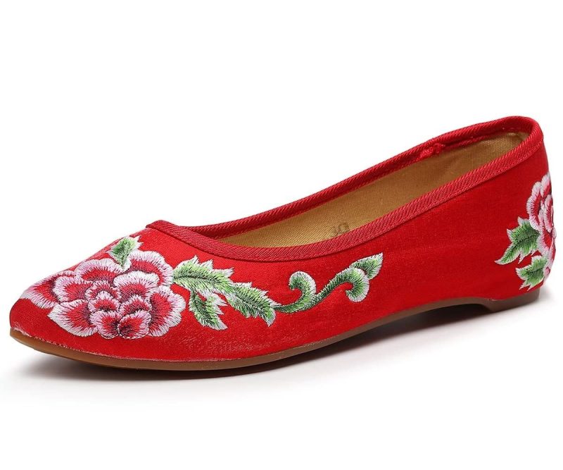 embroidered shoes